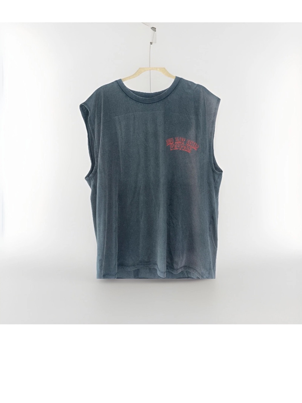 ASOS Men's Dark Gray Sleeveless Red Hot Chili Peppers Tank Top
